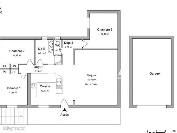 Maison à louer, 101m², Sauveterre