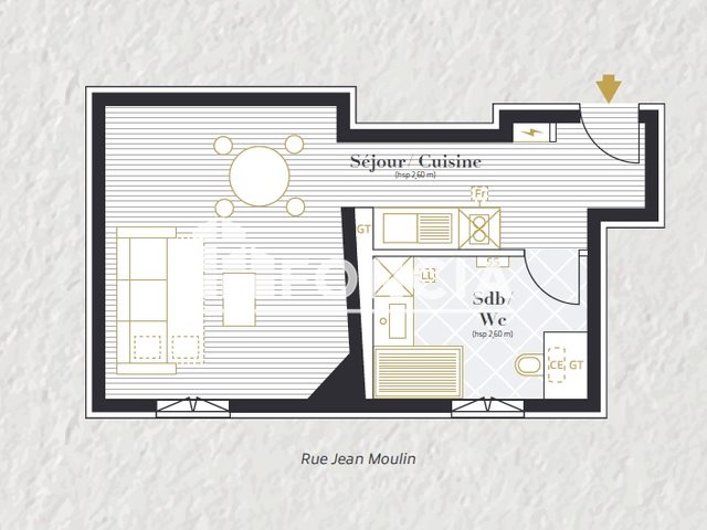 Appartement à louer, 29m², Saintes