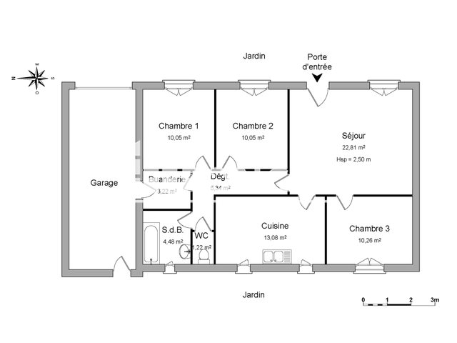 Maison à louer, 80m², Chalonnes-sur-Loire