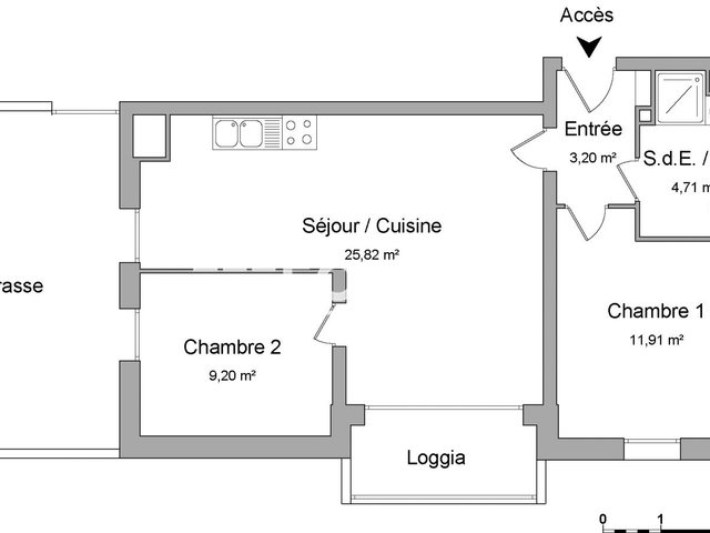 Appartement à louer, 54m², Mainvilliers