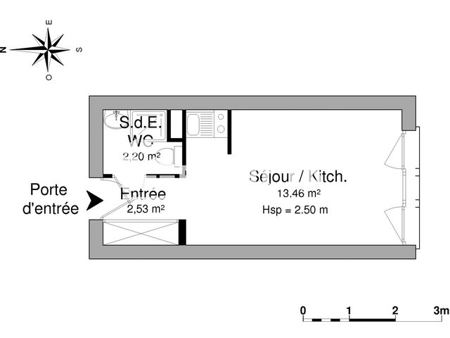 Appartement à louer, 18m², Grenoble