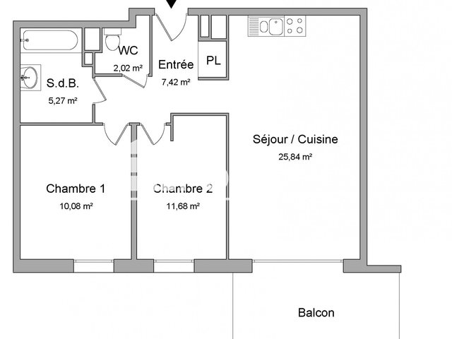 Appartement à louer, 62m², Laxou