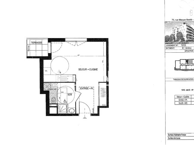 Appartement à louer, 27m², Lyon 8ème