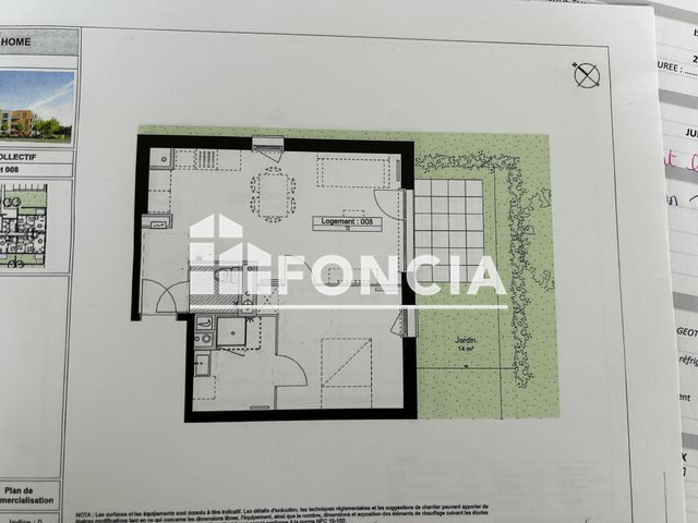 Appartement à louer, 46m², Bois-Grenier