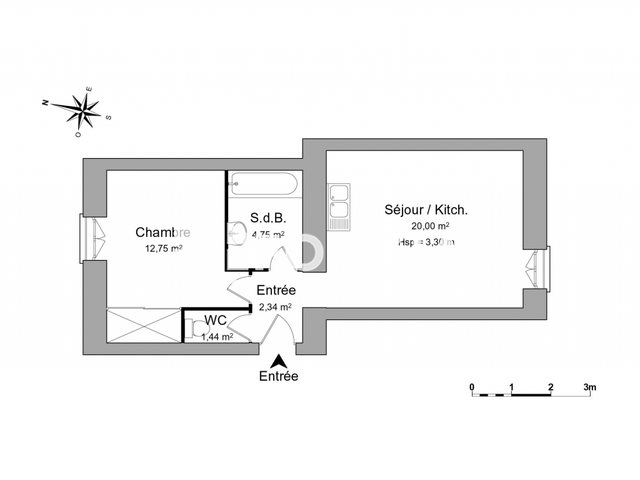 Appartement à louer, 41m², Nîmes