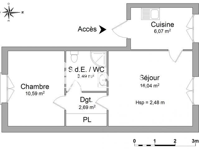 Appartement à louer, 38m², Limoges