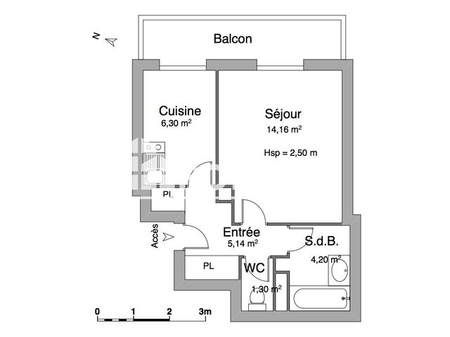 Appartement à louer, 31m², Chamalières