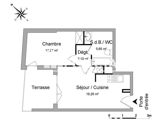 Appartement à louer, 39m², Montpellier