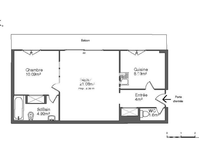 Appartement à louer, 50m², Toulon