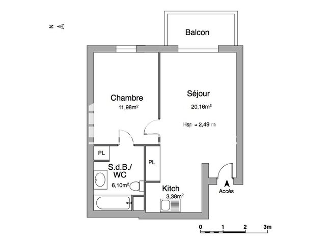 Appartement à louer, 41m², Osny