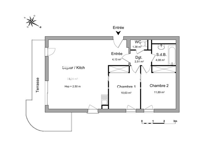 Appartement à louer, 67m², Le Cannet