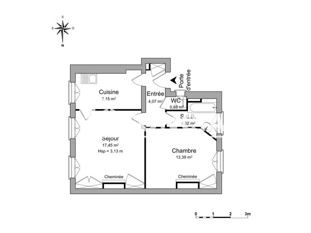 Appartement à louer, 47m², Lyon 6ème