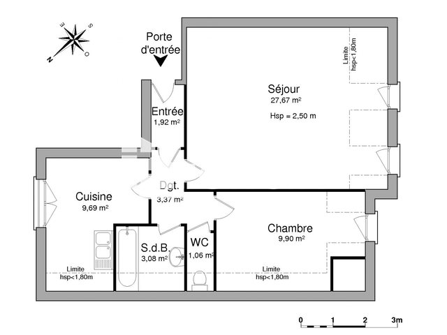 Appartement à louer, 56m², Strasbourg