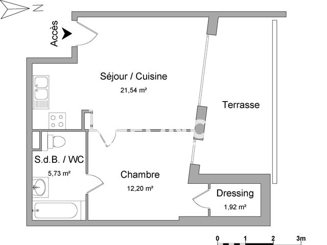 Appartement à louer, 41m², Dijon