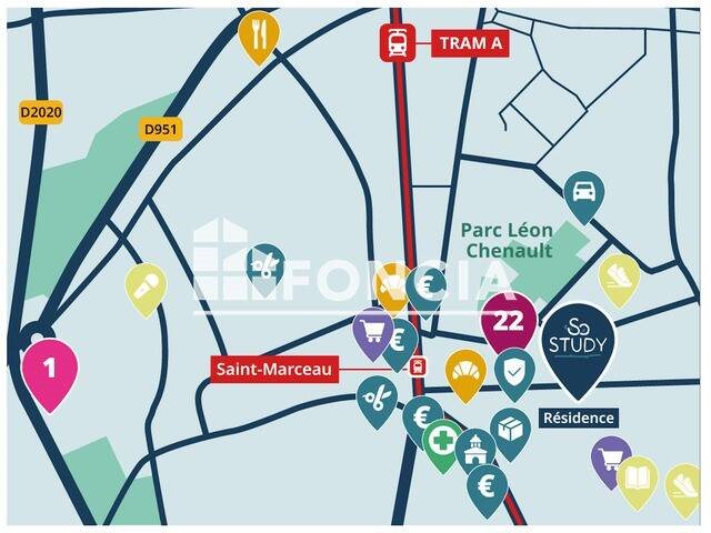 Appartement à louer, 19m², Orléans