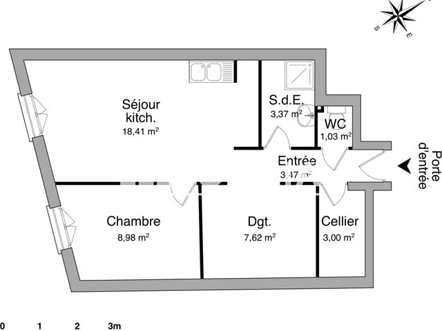 Appartement à louer, 45m², Tournon-sur-Rhône