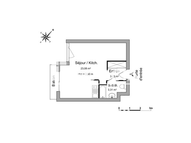 Appartement à louer, 29m², Strasbourg