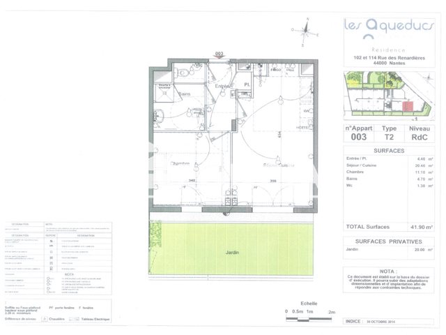 Appartement à louer, 41m², Nantes