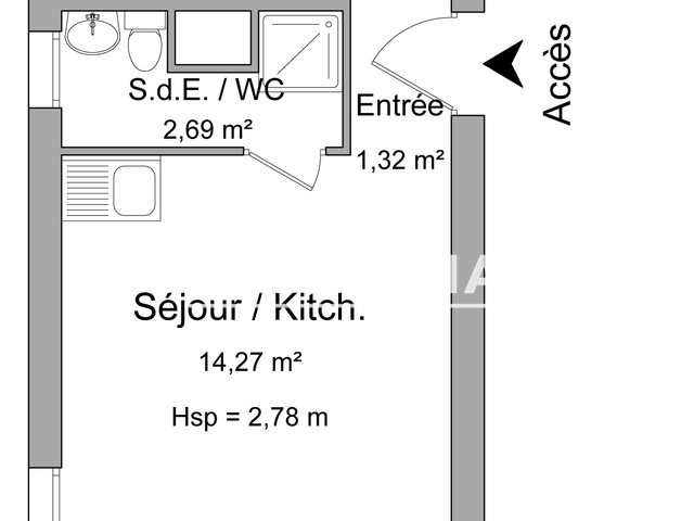 Appartement à louer, 18m², Toulouse