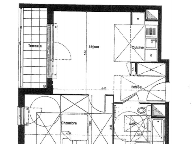 Appartement à louer, 40m², La Ville-du-Bois