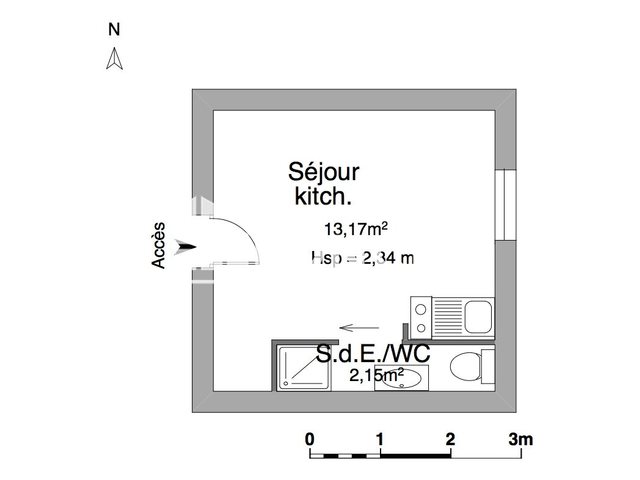 Appartement à louer, 15m², Nantes