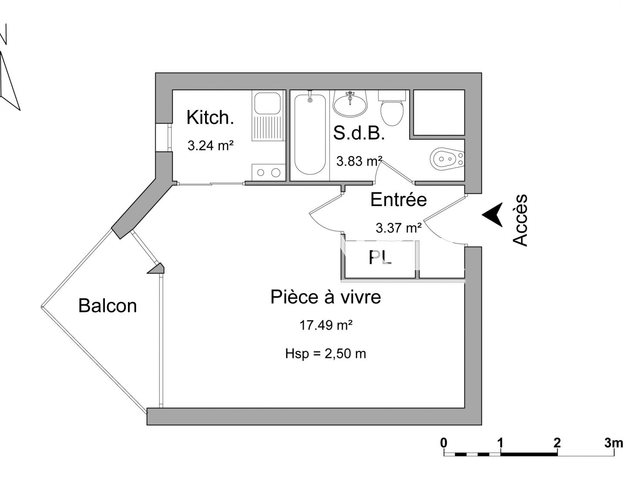 Appartement à louer, 27m², Meylan