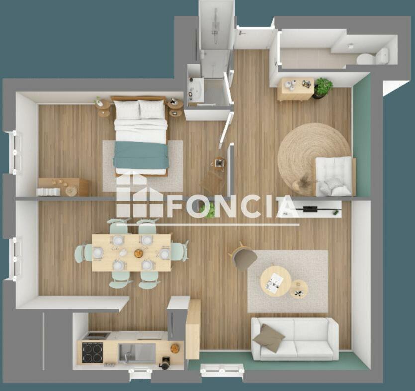 Appartement à vendre, 45m², Grenoble