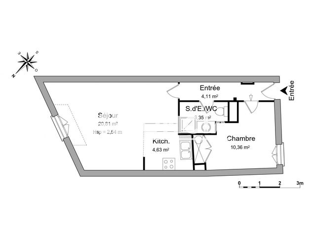 Appartement à louer, 43m², Limoges