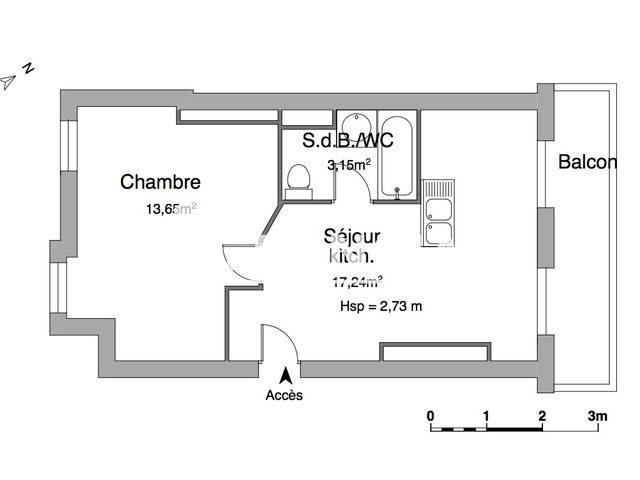 Appartement à louer, 34m², Brest