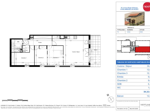 Appartement à louer, 84m², Ambérieu-en-Bugey