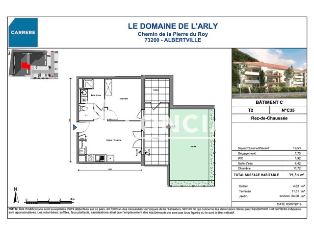 Appartement à louer, 39m², Albertville