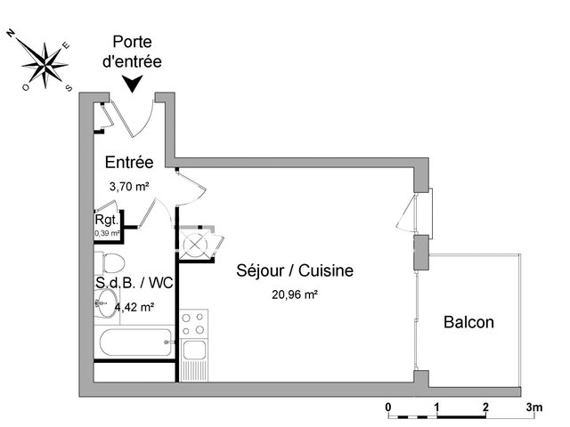 Appartement à louer, 29m², Gex