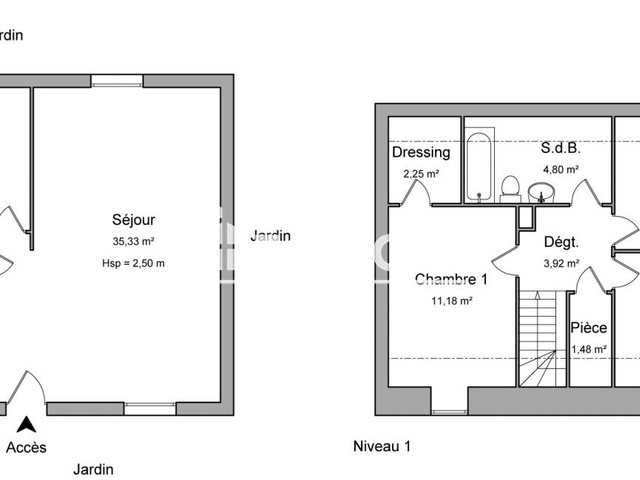 Maison à louer, 93m², Monts