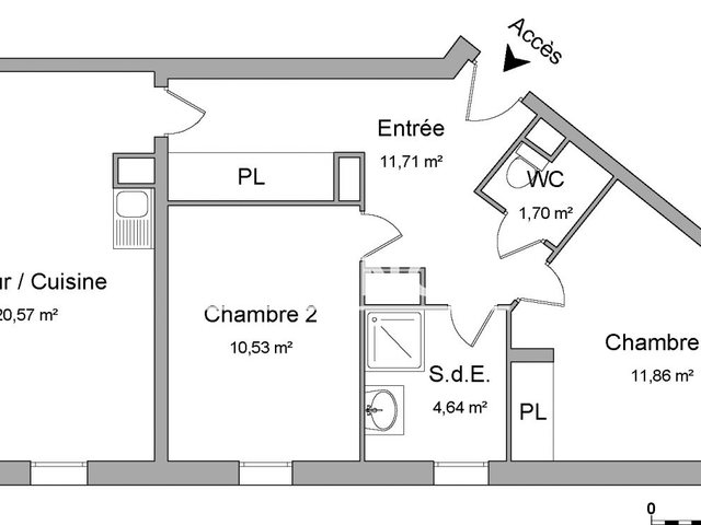 Appartement à louer, 61m², Colombelles