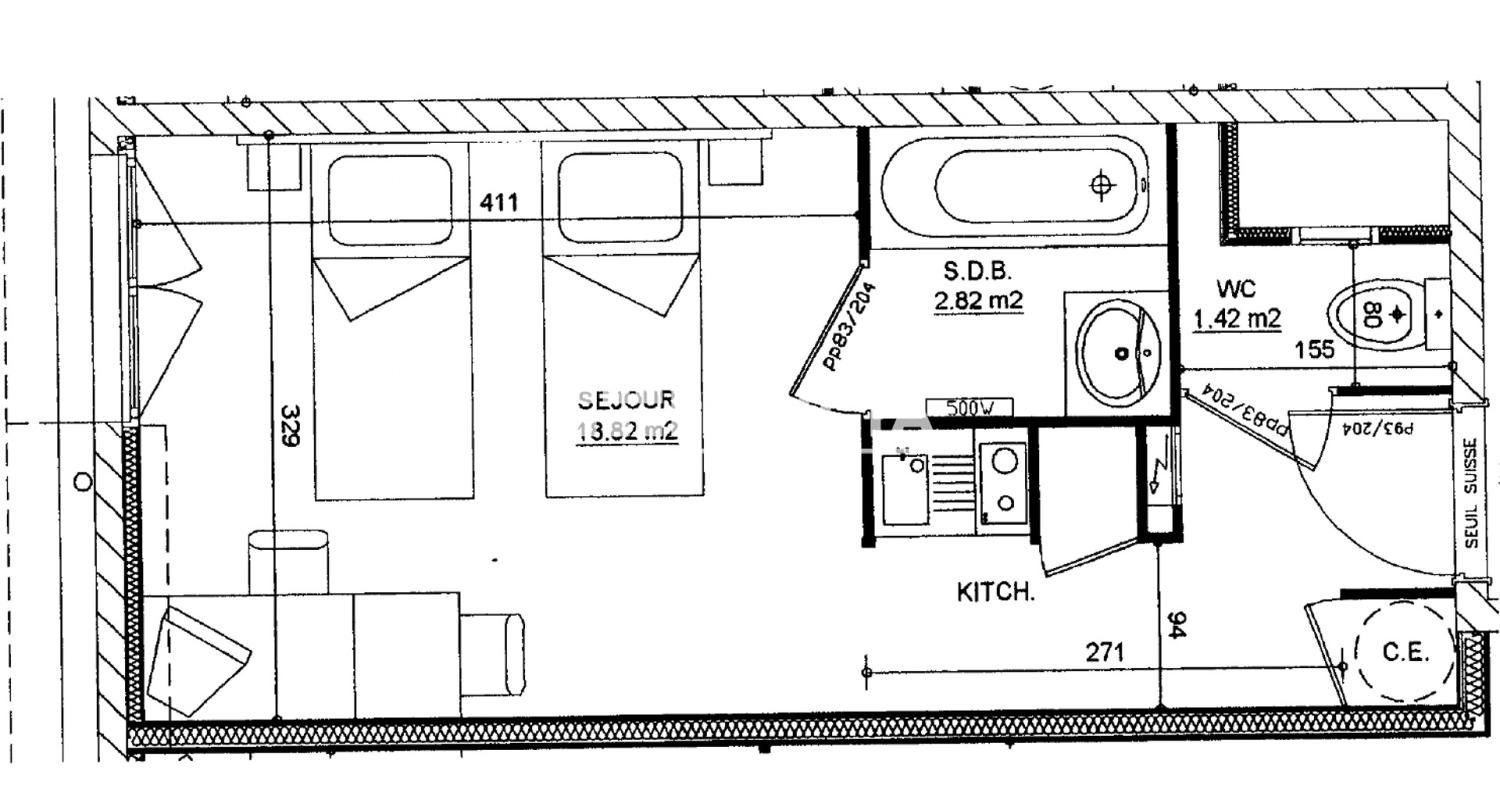 Appartement à vendre, 23m², Grenoble