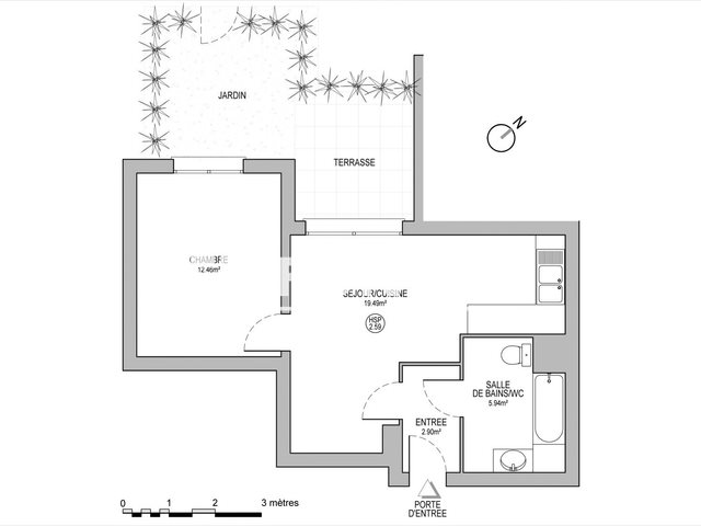 Appartement à louer, 40m², Oberhausbergen