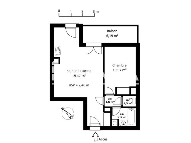 Appartement à louer, 35m², Clermont-Ferrand
