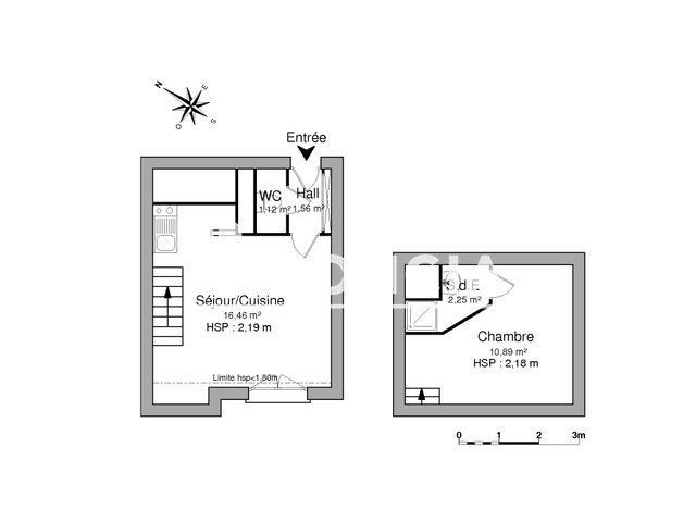 Appartement à louer, 32m², Epron