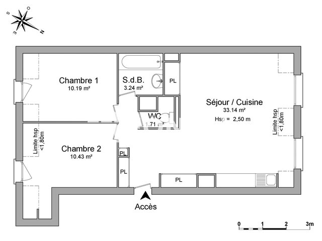 Appartement à louer, 58m², Paris 11ème