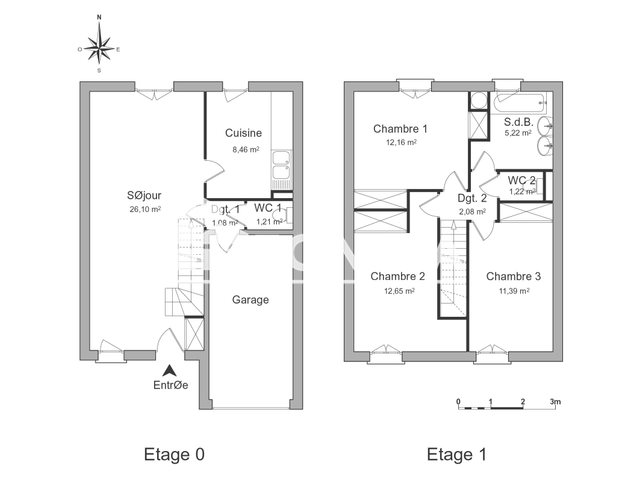 Maison à louer, 78m², Savigny-le-Temple