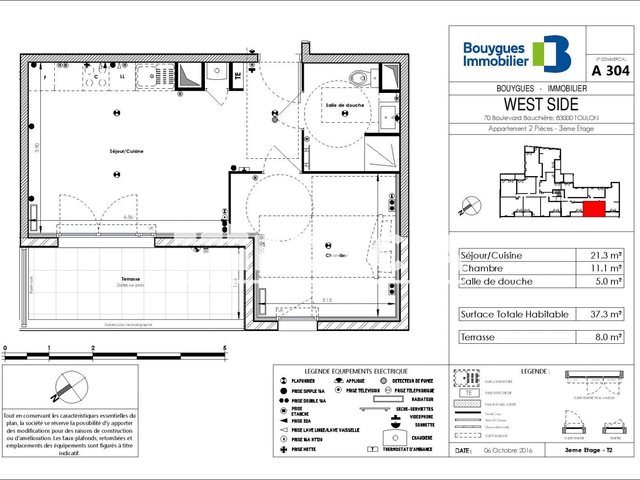Appartement à louer, 37m², Toulon