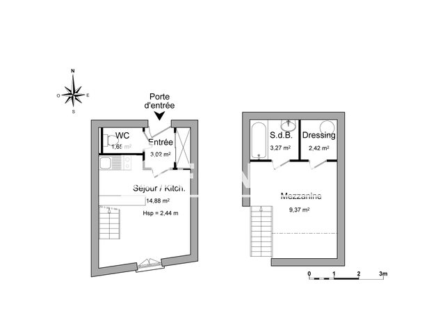 Appartement à louer, 34m², Bordeaux