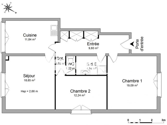 Appartement à louer, 78m², Blaye-les-Mines