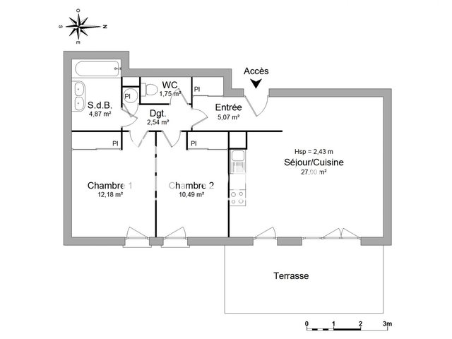Appartement à louer, 63m², Stiring-Wendel