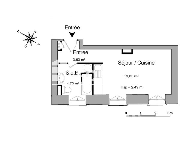 Appartement à louer, 27m², Limoges