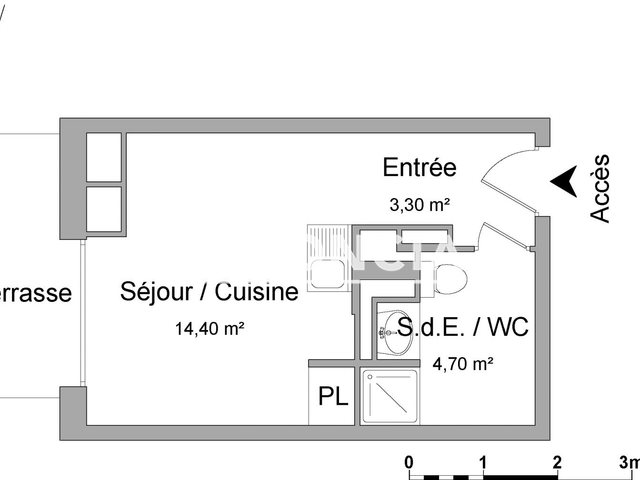 Appartement à louer, 22m², Montpellier