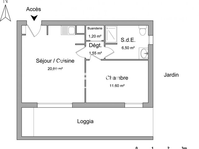 Appartement à louer, 41m², Millery