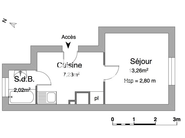 Appartement à louer, 22m², Sartrouville