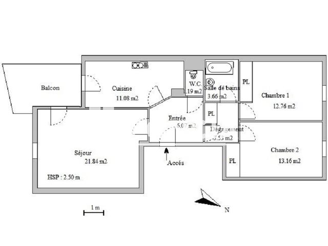 Appartement à louer, 73m², Lyon 9ème