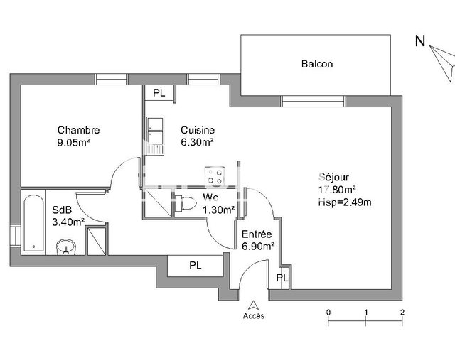 Appartement à louer, 44m², Fontaine-la-Mallet